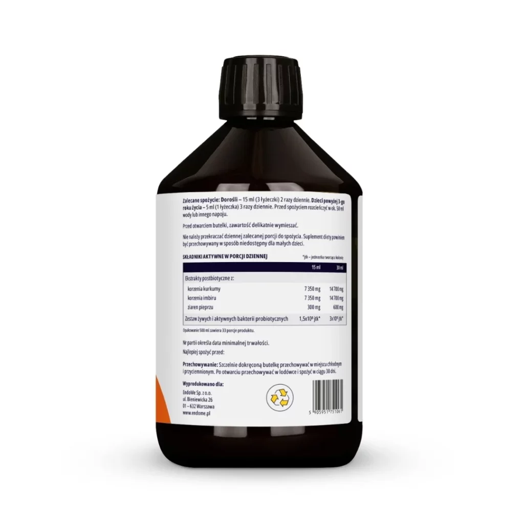 EndoBiotyk etykieta tyl tabela 7